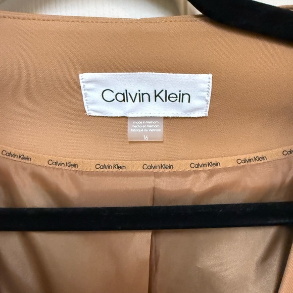 Calvin Klein Women's Camel Blazer - Picture 2 of 4